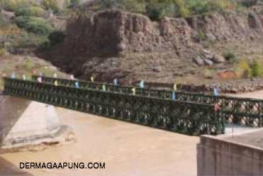 ailey bridge for the 203 provincial highway