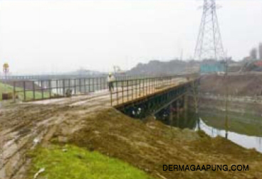 Bailey bridge for the high-speed railway