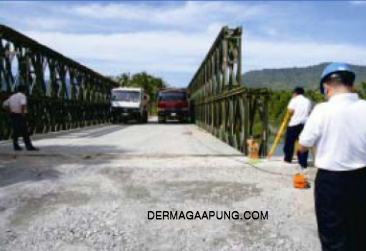 Bailey bridge(cb-200, double lanes, double layers, clear width 7,35m)