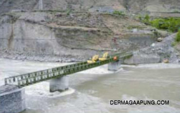 bailey bridge(CB-200,108m long,single span60.96m,QSR